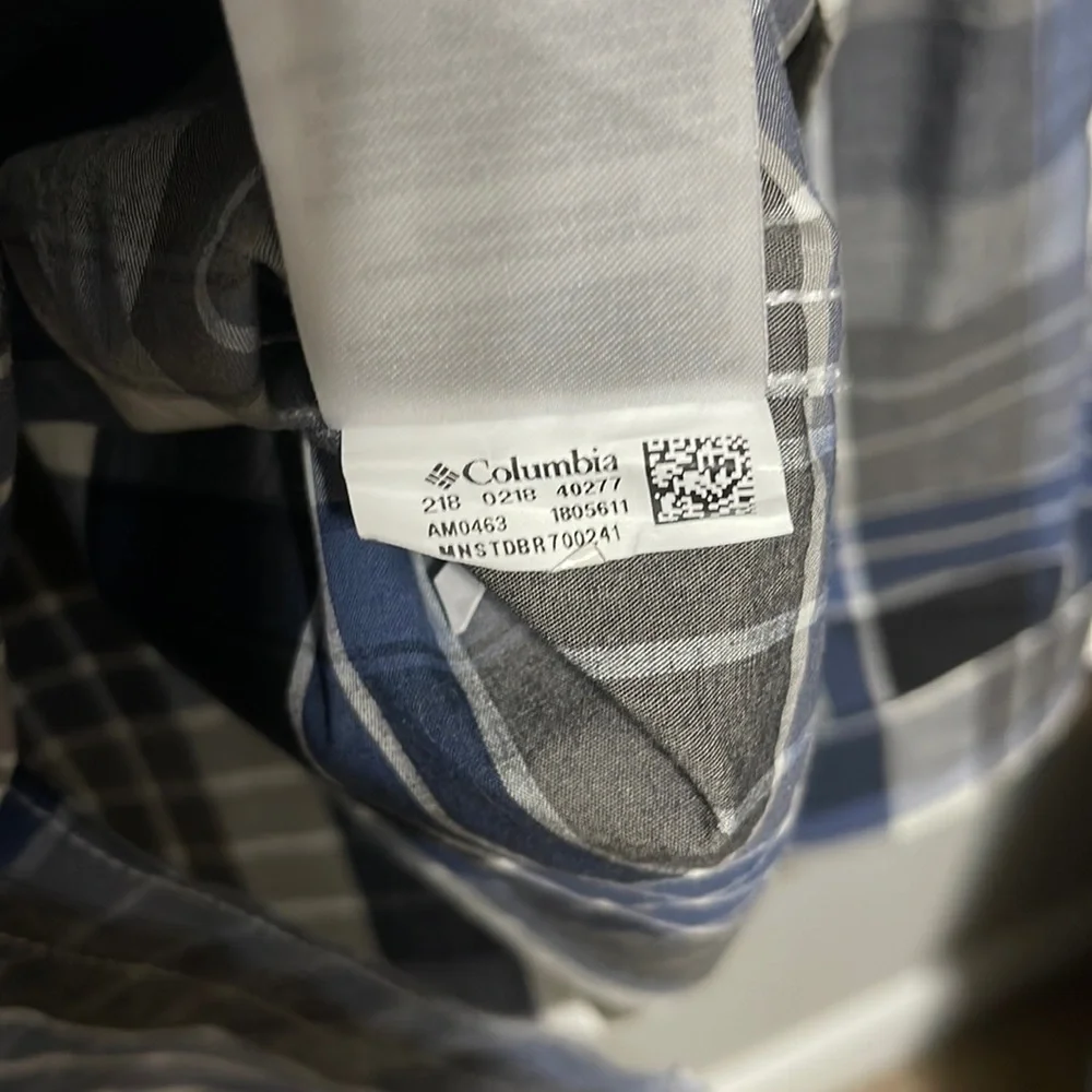 NWOT Plaid Columbia Men's Boulder Ridge Long Sleeve Shirt Button Down Medium M - Picture 7 of 10